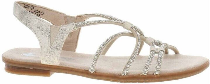 Rieker Sandalen zomerschoen sandaal blokhak met elastiek voor goede pasvorm