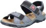 Rieker dames trekking sandalen blauw-grijs Sandalen 68851-14 blauw-grijs - Thumbnail 12