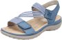 Rieker Blauwe Comfort Sandaal met Klittenbandsluiting Blue Dames - Thumbnail 219