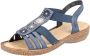 Rieker Sandalen zomerschoen sandaal sleehak met decoratieve parels - Thumbnail 3