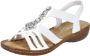 Rieker Sandalen zomerschoen sandaal sleehak met decoratieve steentjes - Thumbnail 2