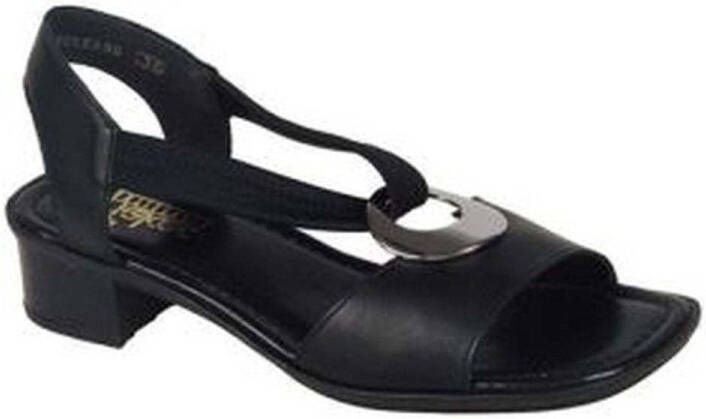 Rieker Sandaaltjes zomerschoen sandaal blokhak met elastische band