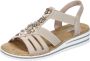 Rieker Sandalen zomerschoen sandaal sleehak met zomerse versiering - Thumbnail 9