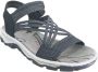 Rieker Sandalen zomerschoen sandaal keilhak met praktische stretchbanden - Thumbnail 4