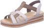Rieker Beige Taupe Gevlochten Sandaal Beige Dames - Thumbnail 4