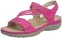 Rieker Sandalen zomerschoen sandaal sleehak met elastieken - Thumbnail 7