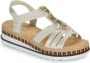 Rieker Sandalen zomerschoen sandaal sleehak in metallic-look - Thumbnail 4