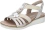 Rieker Metallic Gouden Bloemensandaal Multicolor Dames - Thumbnail 5