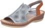 Rieker Sandalen zomerschoen sandaal sleehak met elastiek voor veilige grip - Thumbnail 1