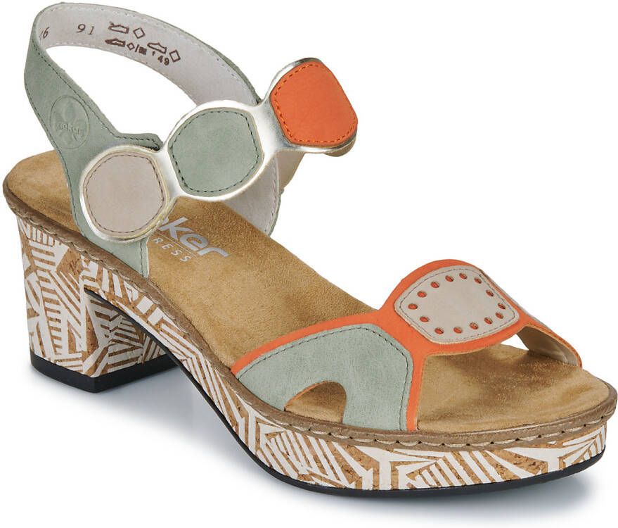 Rieker Sandalen met hakken 63876-91