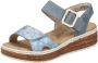 Rieker Plateausandalen Sandalette zomerschoen sleehaksandaal met praktische klittenbandsluitingen - Thumbnail 1