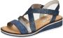 Rieker Comfortabel Sandalen Plat blauw - Thumbnail 4
