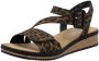 Rieker Sandalen zomerschoen sandaal sleehak met asymmetrische bandjes - Thumbnail 1