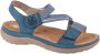 Rieker Blauwe Comfort Sandaal met Klittenbandsluiting Blue Dames - Thumbnail 11