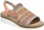 Rieker Sandalen zomerschoen sandaal sleehak in modieuze vlecht-look - Thumbnail 12