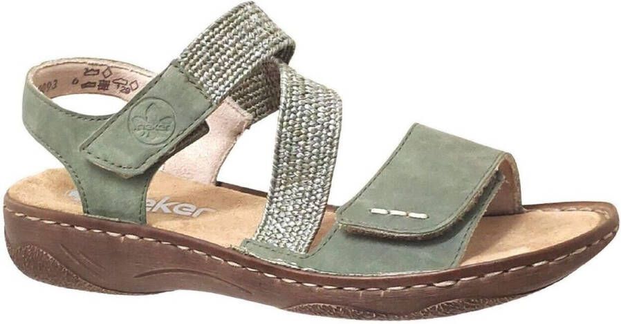 Rieker Sandalen Zomerschoen bandjessandaal sandaal met klittenbandsluitingen