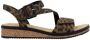 Rieker Sandalen zomerschoen sandaal sleehak met asymmetrische bandjes - Thumbnail 3
