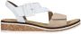 Rieker Sandalen zomerschoen sandaal sleehak met asymmetrische bandjes - Thumbnail 15