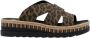 Rieker Slippers sleehak zomerschoen slippers met jute omlijsting - Thumbnail 3