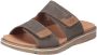 Rieker Verstelbare herenslipper met zacht voetbed Brown Heren - Thumbnail 4