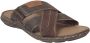 Rieker Kruisband Slippers bruin Synthetisch Heren - Thumbnail 3