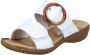 Rieker Slippers sleehak zomerschoen slippers met grote siergesp - Thumbnail 1