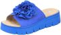 Rieker Slippers plateau zomerschoen slippers met praktische klittenband - Thumbnail 1