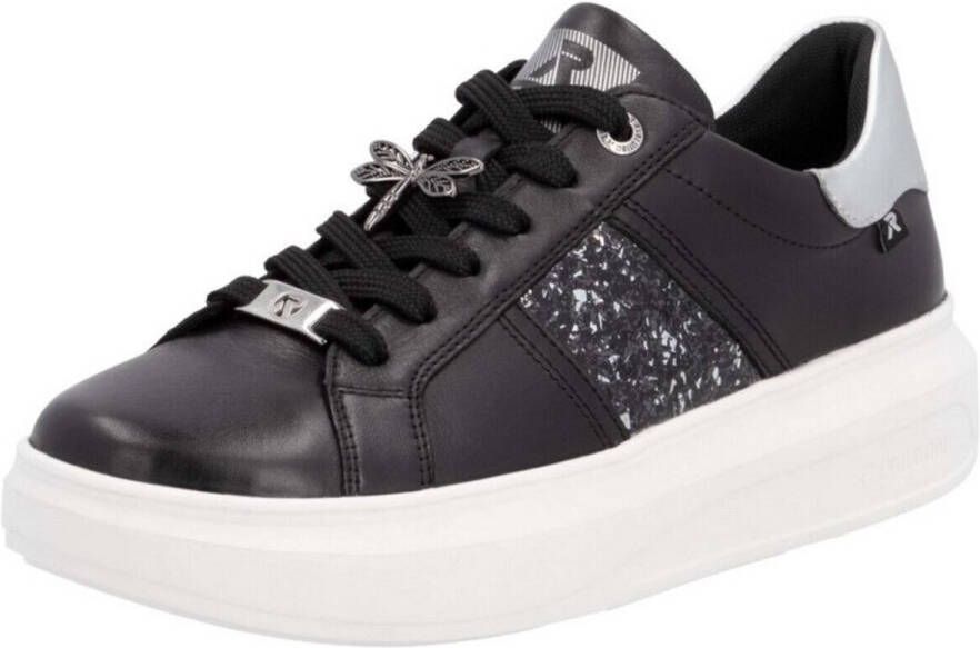 Rieker EVOLUTION Plateausneakers vrijetijdsschoen lage schoen veterschoen met contrast bies