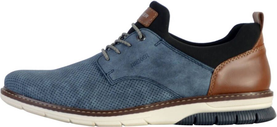 Rieker Slip-on sneakers Instapper halfhoge schoen vrijetijdsschoen met preeg - Foto 6