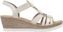 Rieker -Dames beige sandalen - Thumbnail 2