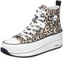 Rieker Sneakers plateau high top sneakers veterschoenen in vegan-verwerking - Thumbnail 1