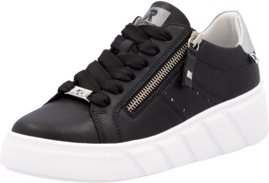 OTTO RIEKER Sport Plateausneakers vrijetijdsschoen lage schoen veterschoen met zijlijke perforatie