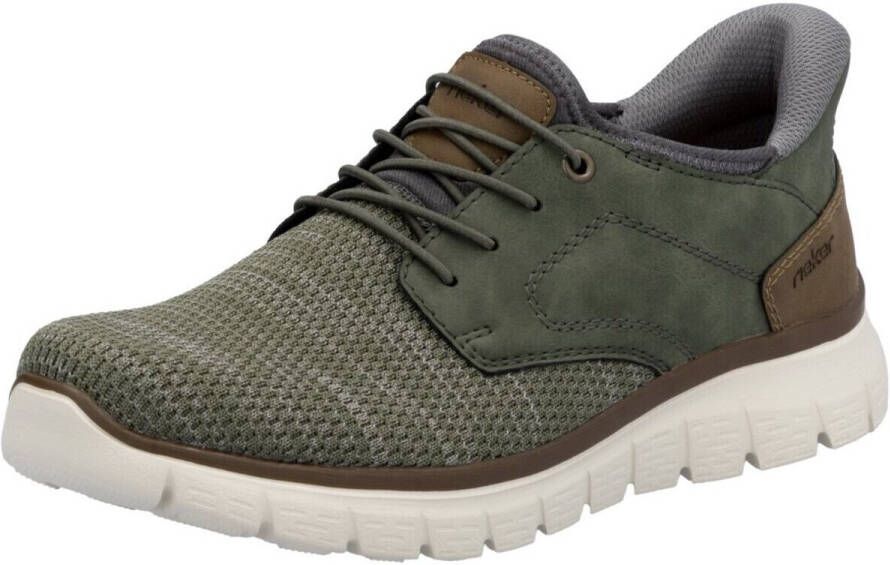 Rieker Slip-on sneakers vrijetijdsschoen lage schoen instapschoen gewatteerde hielafsluiting