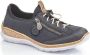 Rieker Slip-on sneakers Slipper instapschoen met buitenrits - Thumbnail 3