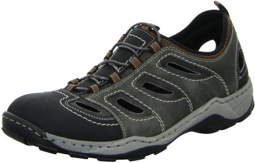 Rieker Instappers Trekking Schoen Sandalen Zomerschoen met praktische Gummitrek
