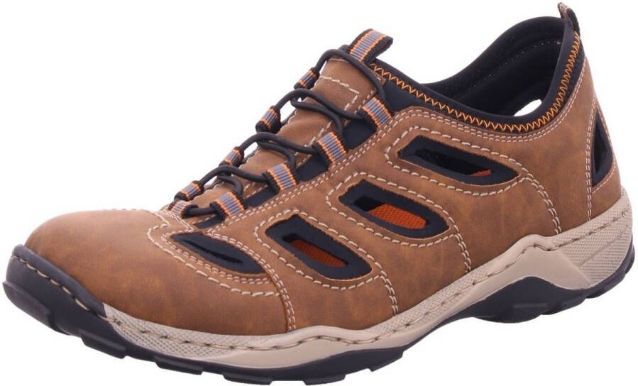 Rieker Instappers Trekking Schoen Sandalen Zomer schoen met praktische Gummitrek