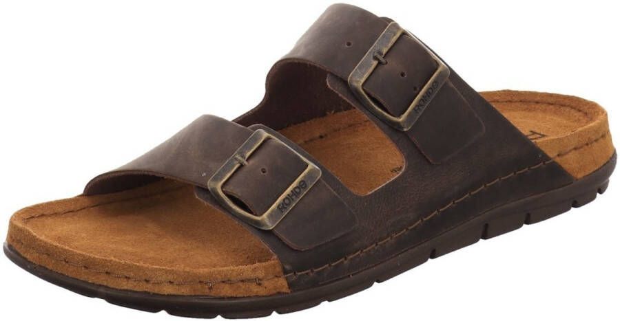 Rohde Heren Slipper 5918 72 Donkerbruin - Foto 6