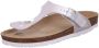 Rohde Leren Teenslippers Dames Wit Metalli - Thumbnail 4