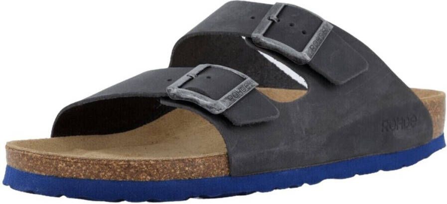 Rohde Slippers Grado Slippers zomerschoen tweesluiter huisschoen met zacht voetbed