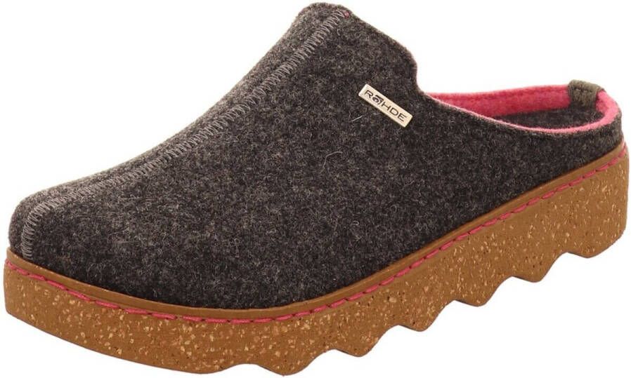 Rohde Pantoffels Foggia Pantoffel slof clog huis-slipper met profielzool - Foto 8