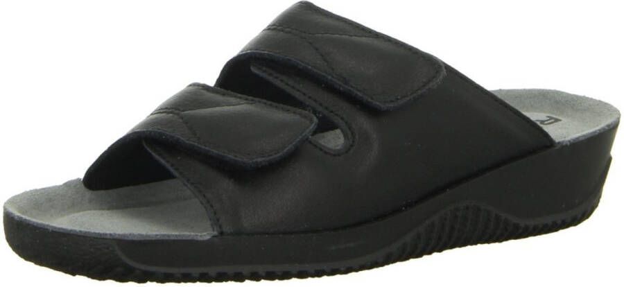 Rohde 1940 90 Leren Dames Slippers Slides Voorgevormd Voetbed Zwart - Foto 7