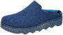 Rohde Easy N 35 klompen damespantoffels muiltjes blauw vilt 6120 54 kobalt - Thumbnail 2
