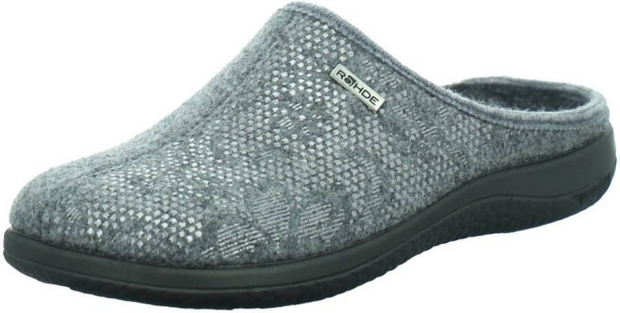 Rohde Dames Pantoffel Muil 6542 80 Lichtgrijs - Foto 3