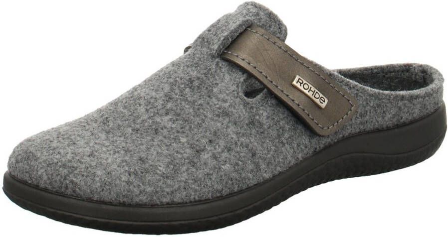 Rohde Pantoffels Bari Pantoffel clog met klittenbandriempje