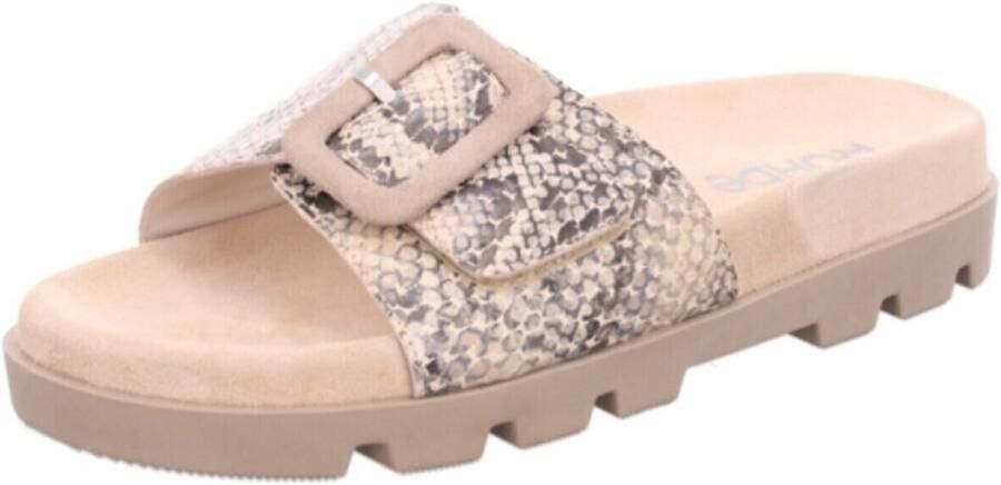 Rohde Dames slipper met voetbed Beige combi Artikel - Foto 2
