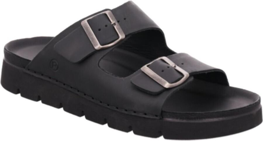 Rohde 6703 90 Slippers Zwart Leer Heren Zwart - Foto 3
