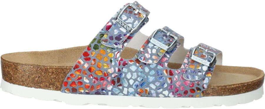 Rohde Slippers Alba zomerschoenen slippers pantoffels met kleurrijke print g-breedte = breed - Foto 3