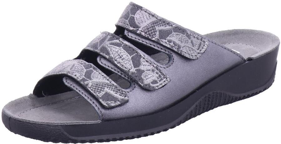 Rohde Grijze Leren Dames Slipper Grijs - Foto 2