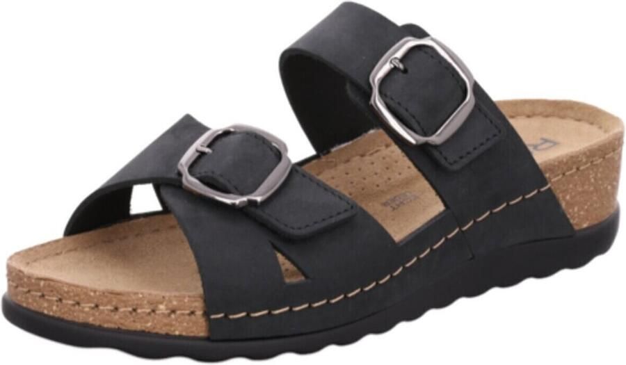 Rohde 5430 90 Slippers Zwart Nubuck Dames Zwart - Foto 2