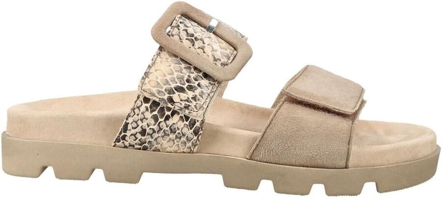 Rohde 6313 12 Slippers Grijs Slangenprint Suede en Leer Dames Grijs - Foto 2